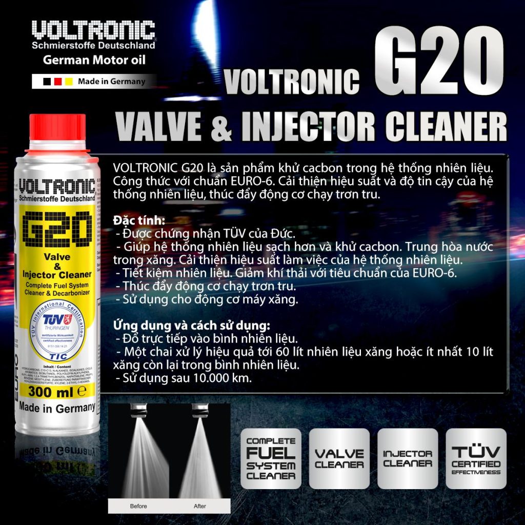 Bảng tóm tắt về sản phẩm G20 Voltronic - NHOTNHAP.VN - THÀNH VIÊN CỦA LINH TON STORE