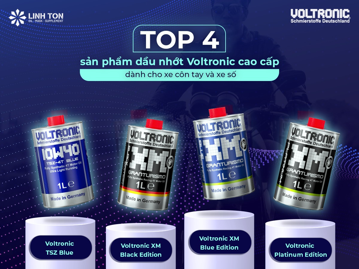 TOP CÁC SẢN PHẨM DẦU NHỚT VOLTRONIC BÁN CHẠY NHẤT DÀNH CHO XE SỐ, XE CÔN TAY - NHOTNHAP.VN - THÀNH VIÊN CỦA LINH TON STORE