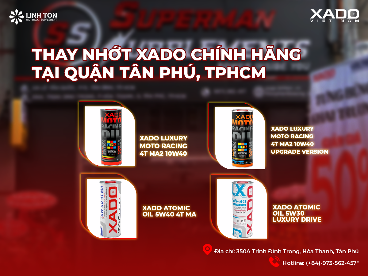 Xado chính hãng ở quận Tân Phú - 350a Trịnh Đình Trọng, Hoà Thạnh, Tân Phú