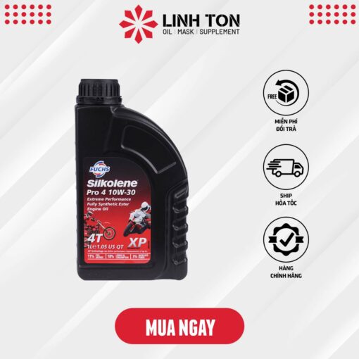 MUA NGAY NHỚT TỔNG HỢP FUCHS SILKOLENE 10W30 NHẬP KHẨU DÀNH CHO XE MÁY TẠI LINH TON STORE