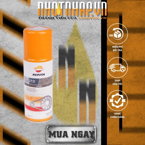 MUA NGAY Chai Xịt Dưỡng Sên Repsol Moto Chain Lube 400ml tại NHOTNHAP.VN - THÀNH VIÊN CỦA LINH TON STORE