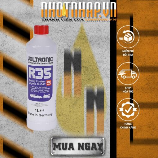 Mua ngày Nước làm mát động cơ nhập khẩu Đức VOLTRONIC R35S RACING COOLANT 1L pha sẵn tại NHOTNHAP.VN - 350A TRỊNH ĐÌNH TRỌNG, HÒA THẠNH, TÂN PHÚ