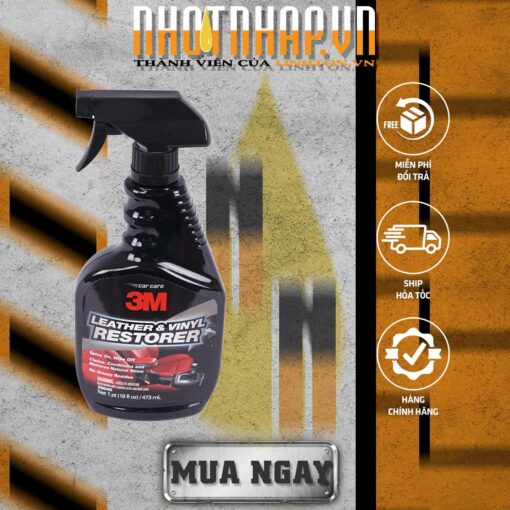 MUA NGAY Dung dịch bảo dưỡng da nhựa nội thất ô tô 3M Leather & Vinyl Restorer 473ml 39040 tại NHOTNHAP.VN - THÀNH VIÊN CỦA LINH TON STORE