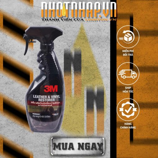 Mua ngay Chai Xịt Chăm Sóc Da, Nội Thất Ô Tô- 3M Leather & Vinyl Restorer PN39040LT (400ml) - Đen tại NHOTNHAP.VN - Thành viên của Linh Ton Store - 350a Trịnh Đình Trọng, Hoà Thạnh, Tân Phú